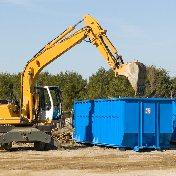 are there any restrictions on where a residential dumpster can be placed in Marlin Washington